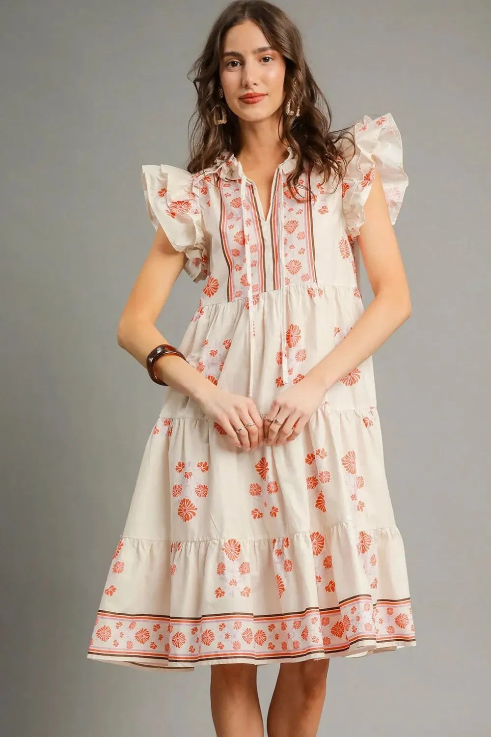 Fields Of Dreams Cotton Ruffle Dress