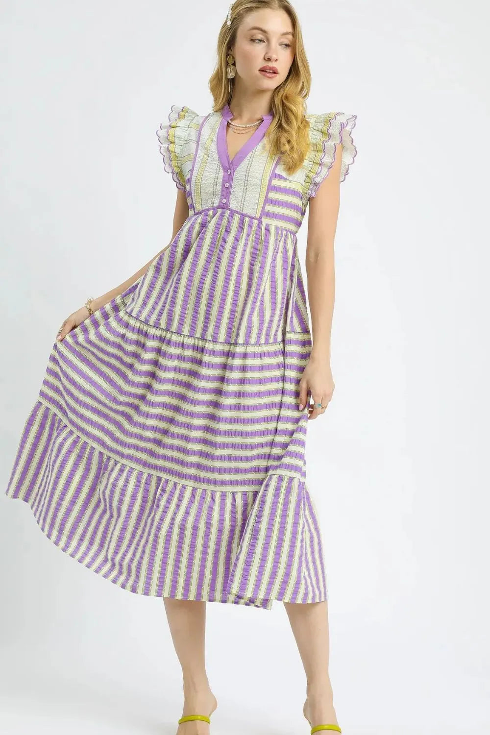 Lavender Fields Forever Midi Dress
