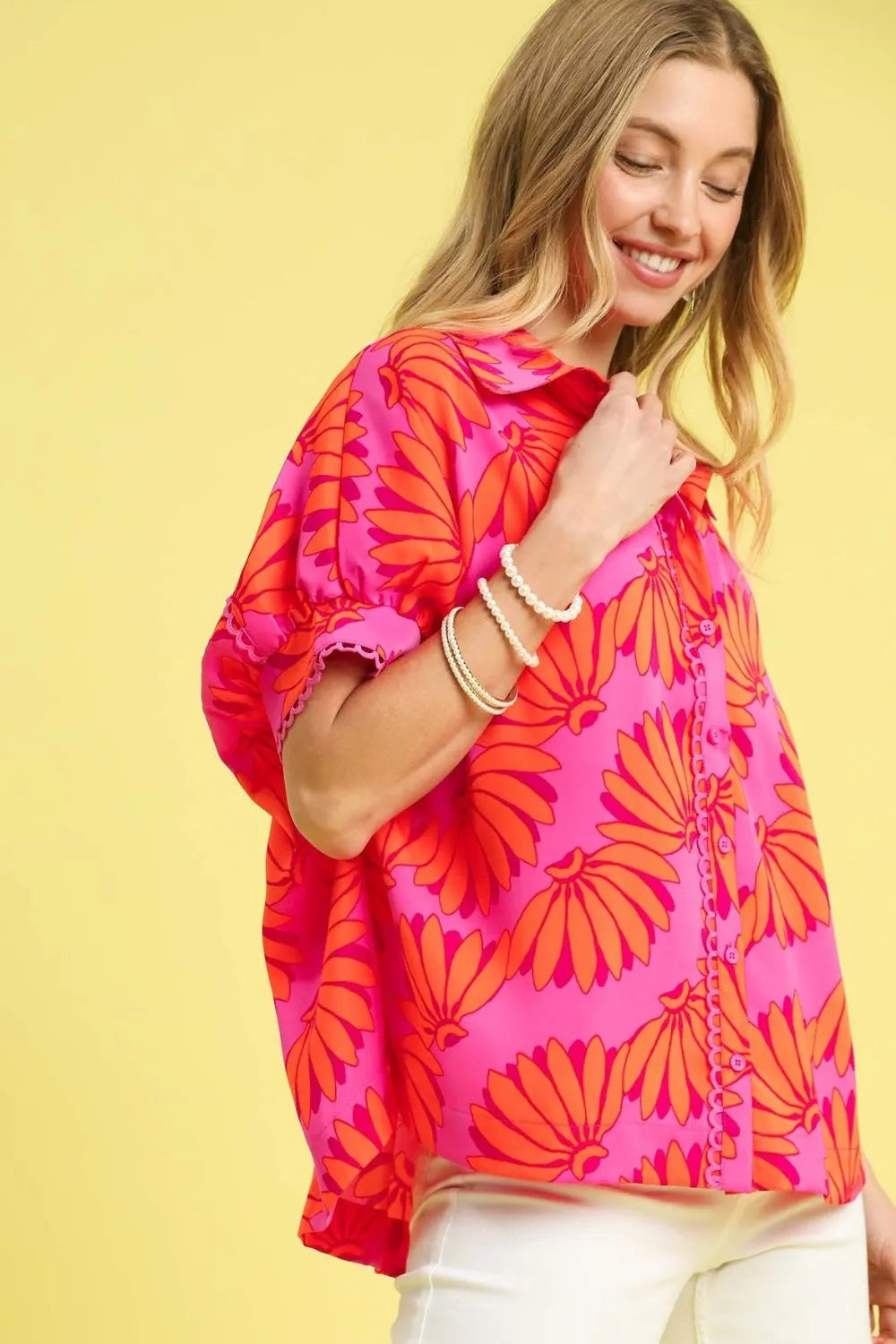 Sunfruit Reverie Button Up Relaxed Shirt