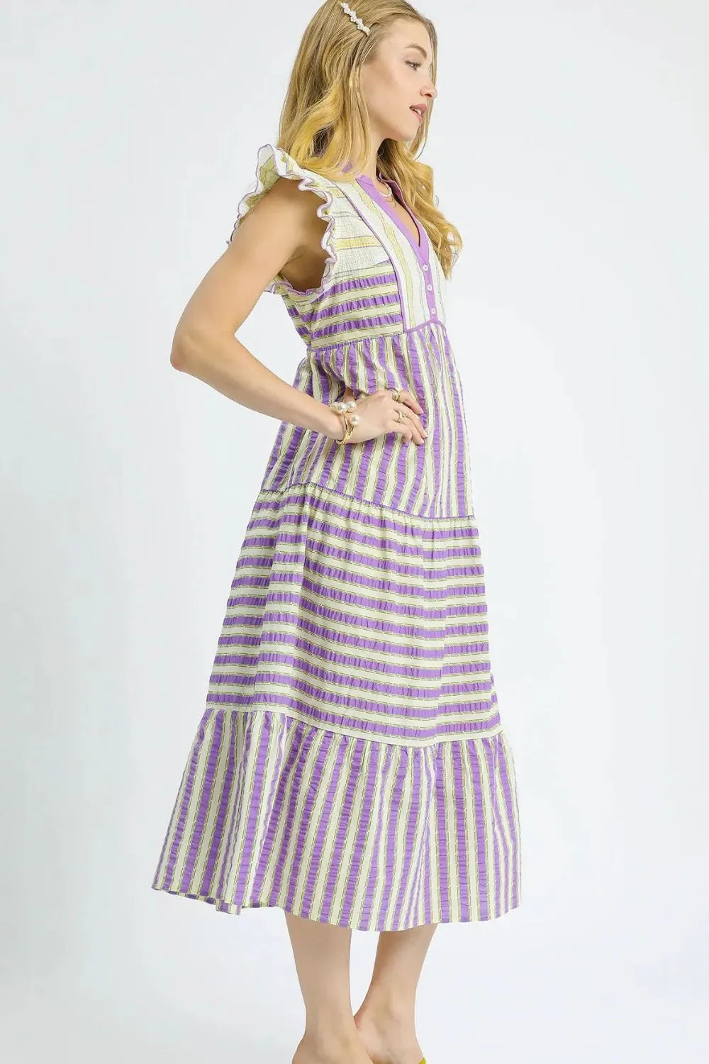 Lavender Fields Forever Midi Dress