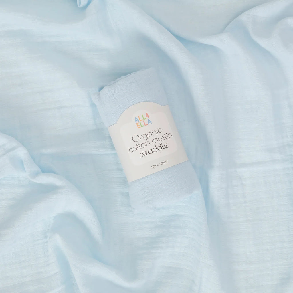 Muslin Wrap - Baby Blue