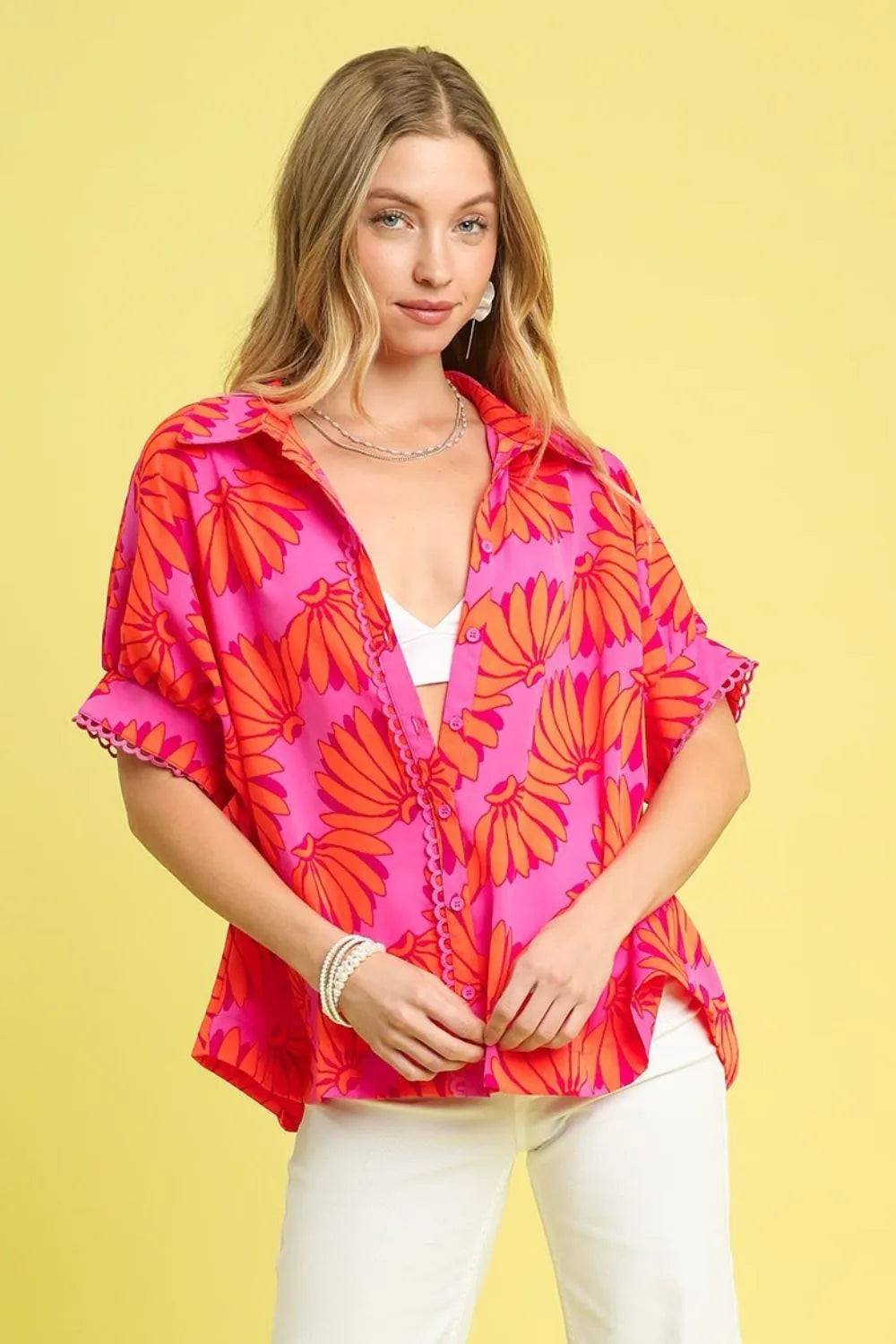 Sunfruit Reverie Button Up Relaxed Shirt