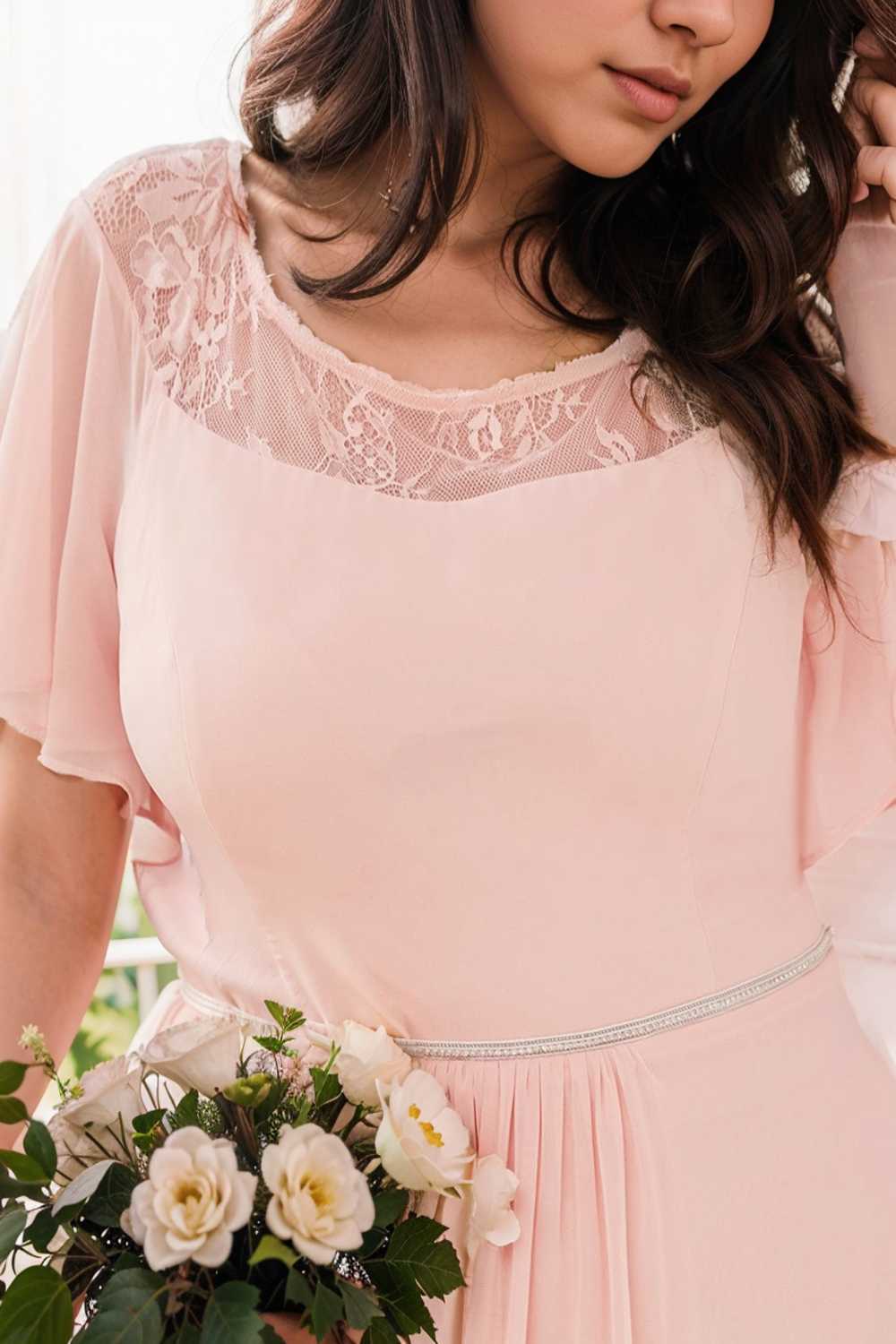 elegant boat neck a line midi dress for plus size women