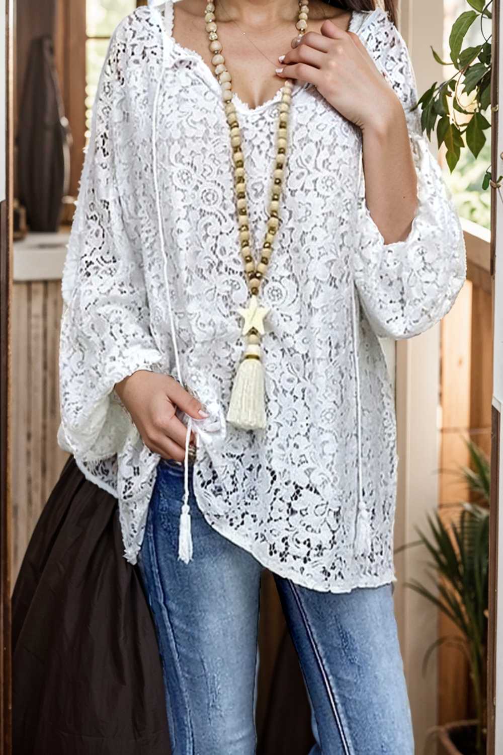 women s blouse white floral lace long sleeve daily vacation streetwear elegant casual v neck plus size l