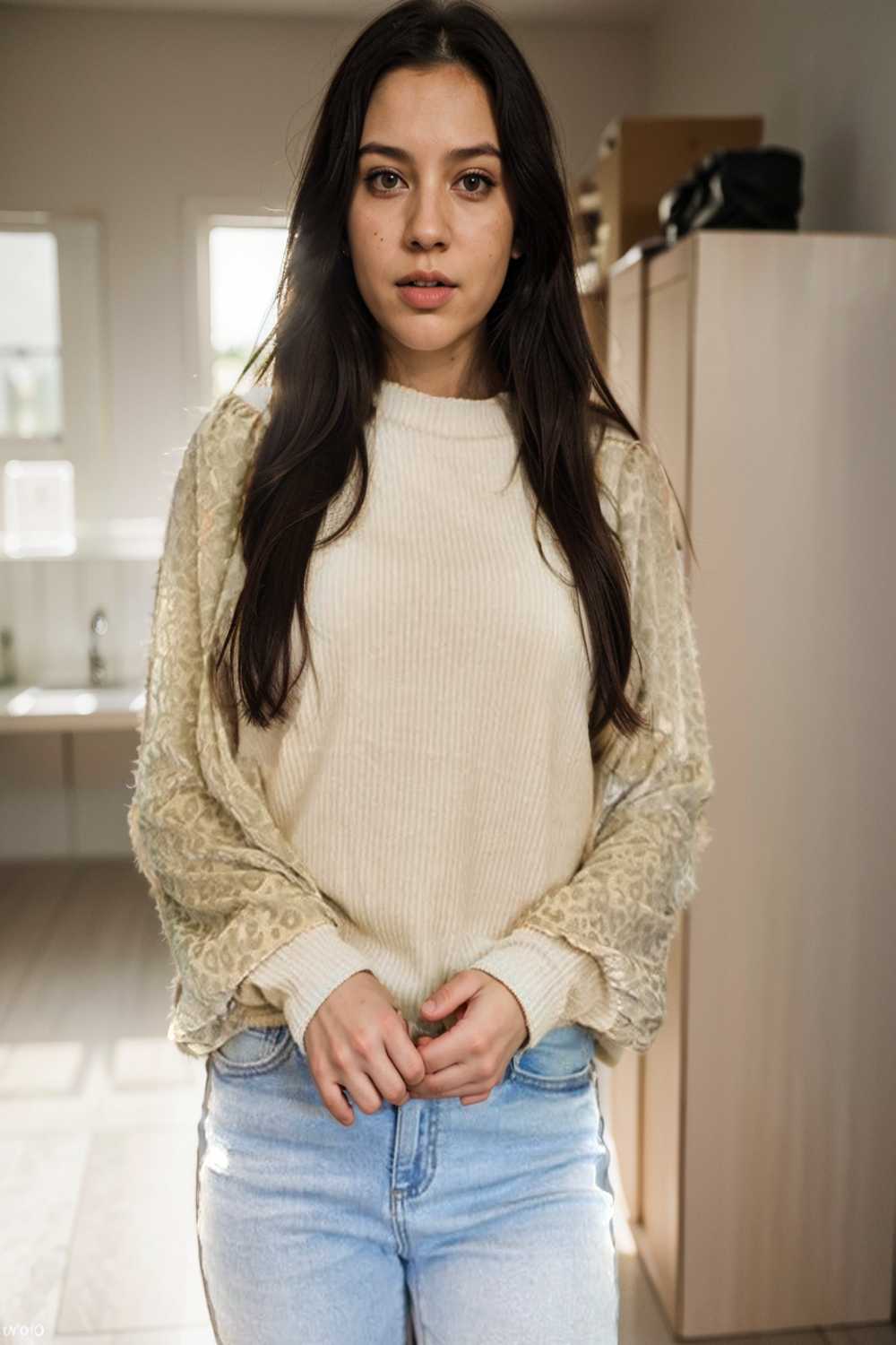 women s loose fit leopard print knit pullover with round neck and casual style top